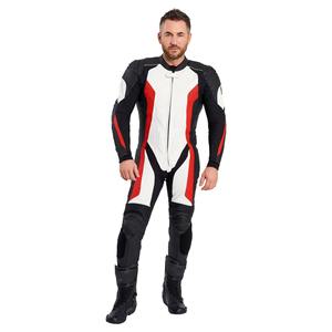 Vêtements de sport de moto personnalisés OEM pour hommes Combinaison coupe-vent en cuir pur grande taille en cuir véritable pour la moto et la course automobile - Product Image 1
