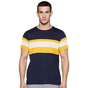 เสื้อยืดผู้ชายผ้าคอตตอนผสมโพลีเอสเตอร์ ไร้ตะเข็บ คุณภาพสูง พิมพ์โลโก้ขนาดใหญ่ สไตล์ลำลอง สตรีทแวร์ - Product Image 1