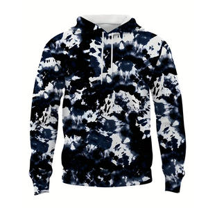 Sudadera con capucha lavada con ácido para hombre, color personalizado con logotipo de diseño, mezcla de algodón básico transpirable de secado rápido para invierno - Product Image 1