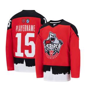 Custom Ice Hockey Uniform Jerseys Sublimated Breathable Quick Dry Moisture Wicking Spandex/Polyester Hockey Jersey - Product Image 4