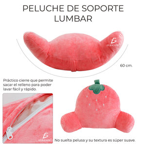 Supporto Lombare in Peluche a Forma di Fragola, 60CM, Tecnica di Cucitura Speciale - Product Image 6