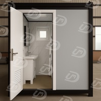 Cabine de toilette portable, unité modulaire préfabriquée à installation rapide, cabine de toilette préfabriquée pour parc, camping