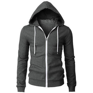 Mens Blank Fit Size Fleece Cardigan Long Sleeve Zipper Design Custom Hoodie Men Clothing Gym Hoodie Streetwear Casual Hoodie - Product Image 1