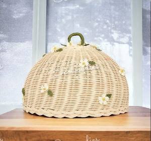 ผ้าคลุมจานทำมือสำหรับห้องครัวในบ้านผ้าหวายธรรมชาติสานมืออาหาร - Product Image 3