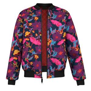 Conception professionnelle Polyester Matériel Hommes Nouveau Design Léger Sublimation Bomber Veste Manches Longues Hommes Bomber Veste - Product Image 1