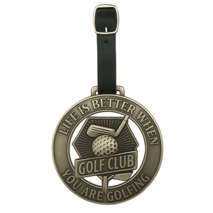 Course Club Souvenir Gift Custom Shape Logo Brand Name Metal Tags for <b>Golf</b> <b>Bags</b> - Product Image 4