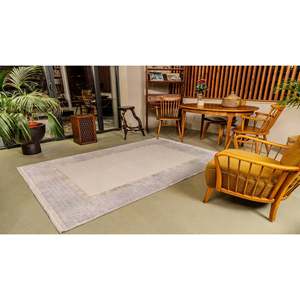 Mazzini Ensemble de tapis 1477 Tapis texturé gris doux longue durée 80x150 cm - Product Image 6