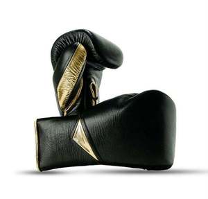 Wholesale Trendy High Quality Genuine Leather Boxing Gloves Custom Made Durable Comfortable Breathable <b>Hook</b> Loop Closure - Product Image 5