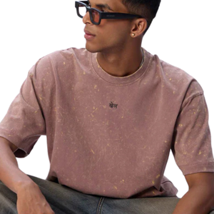 Camisetas de Hombre de Algodón 100% Lavado, Estilo Vintage, Holgadas, Color Marrón, Ropa Urbana Informal, Suave y Transpirable para Uso Diario - Product Image 5