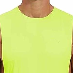 Débardeur pour homme à logo personnalisé, coupe ajustée, design moderne, sans manches, pour l'entraînement, 100% coton - Product Image 2