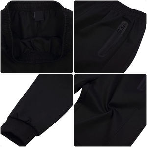 Conjunto Deportivo de 2 Piezas, Sudadera con Capucha Negra Cómoda para Entrenamiento de Invierno, Personalizable de Alta Calidad OEM/ODM 2025, 100% Algodón - Product Image 3