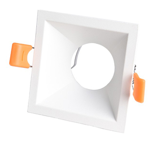 Anello da incasso quadrato in alluminio bianco, modello Living 81x41mm. (Cristal Record 00-176-01-000) - Product Image 1