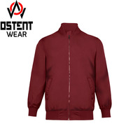Blouson Bomber Homme Personnalisé Grande Taille 5XL en Toile Col Montant Hiver Fermeture Éclair Manteau Décontracté Imperméable Coupe-Vent Vente en Gros
