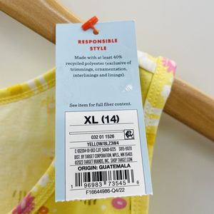 Canotta Gialla Comoda per Ragazze Cat & Jack, Taglia XL, Vestibilità Rilassata - Product Image 5