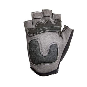 Gants de cyclisme d'hiver en cuir premium pour hommes, respirants, antidérapants, design demi-doigts, fermeture auto-agrippante pour route et VTT - Product Image 2
