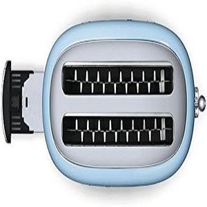 Tostadora de 4 Rebanadas Estilo Retro Años 50, 6 Ajustes Preestablecidos con 2 Ranuras Extra Anchas, Azul Pastel - Product Image 1