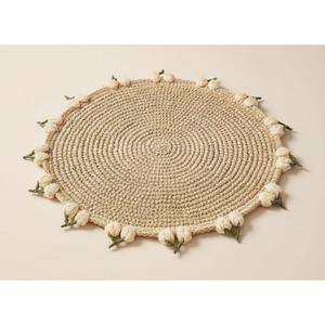 Wholesale Price Top Selling <b>Table</b> <b>Mat</b> Custom Handmade <b>Place</b> <b>Mat</b> Round Elegant Raffia <b>Table</b> <b>Mat</b> from Indian Exporter - Product Image 3
