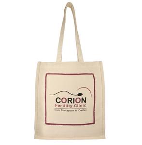 Bolso de compras de algodón orgánico Natural con estampado personalizado, bolsa de compras digital de moda con estampado completo, venta al por mayor, colorido - Product Image 4