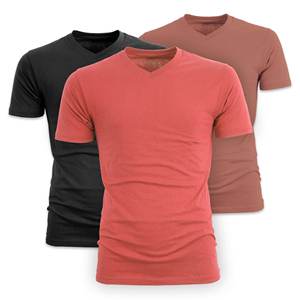 T-shirts à col en V pour hommes, hauts d'entraînement à manches courtes athlétiques pour hommes, t-shirts de gymnastique anti-transpiration - Product Image 2
