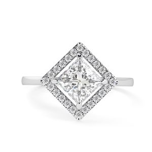 2.0CTGorgeous Bague Moissanite coupe princesse pour elle - Product Image 4