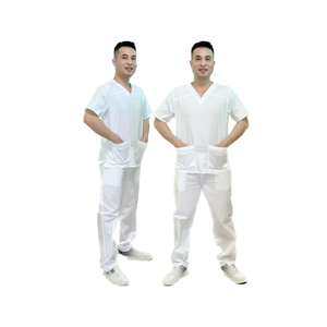 Ensemble de gommage médical de sport à séchage rapide confortable uniformes d'infirmière anesthésiste haut et pantalon tenue de médecin - Product Image 4