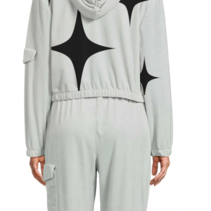 Trajes de chándal unisex personalizados para correr, Sudadera con capucha de patrón sólido, pantalones de chándal con cordón elástico hasta la rodilla, pantalones cargo, chándal, conjunto de 2 piezas - Product Image 3