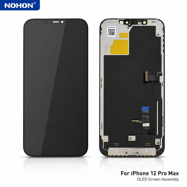 For iPhone 12 Pro Max OLED Display Touch Screen Digitizer Assembly Replacement Ultra Thin Flexible Phone Repair Parts Wholesale