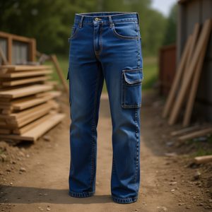 <b>Stretch</b> Work Jeans for Boys Comfortable <b>Pants</b> & Trousers - Product Image 3