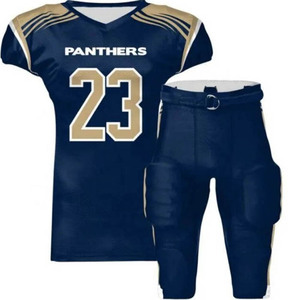 Personalizado de alta calidad transpirable uniforme de fútbol americano para los hombres de manga corta impresa Logotipo de talla grande - Product Image 5