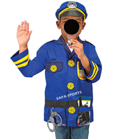 Ensemble d'habillage de costume de jeu de rôle d'officier tactique extérieur pour enfants