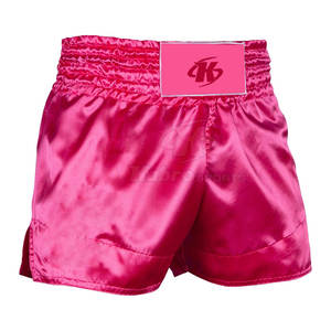 Diseña tu propio logotipo Pantalones cortos de Muay Thai para hombre más vendidos Pantalones cortos de Muay Thai transpirables de secado rápido - Product Image 3