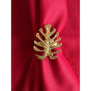 Rond de serviette décoratif Porte-feuille de luxe fini or Anneaux de serviette de serviette de qualité supérieure Artisanat Porte-mouchoirs à vendre - Product Image 1