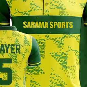 Servicio OEM, Conjunto de Uniforme de Cricket, Impresión por Transferencia de Calor de Alta Calidad, Etiqueta Personalizada, Ropa Deportiva Transpirable de Talla Grande, Paquistaní - Product Image 3