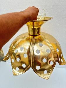 Offre Spéciale design Unique en laiton métal Lotus fleur pendentif lumière inspiré Design Floral pour la décoration de la maison salon salle à manger - Product Image 3