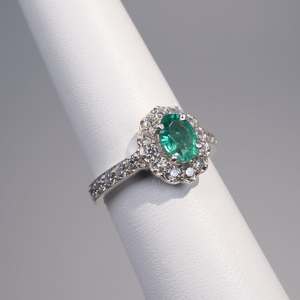 Anillo de compromiso clásico de Plata de Ley 925 de lujo para mujer Diamante de corte ovalado de lujo para boda y fiesta Lab Grown - Product Image 2