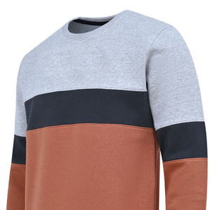 Personnalisable 100% coton hommes gris chiné couleur bloc sweat hiver à capuche respirant tricoté Style sweats à capuche - Product Image 2