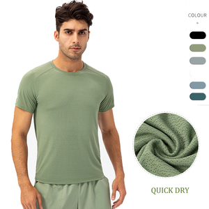 Shorts hommes s Fitness 2025 Offre Spéciale col rond sport hommes T-shirt respirant Fitness à manches courtes coupe ample été t-shirt - Product Image 6