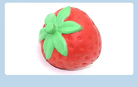 Aardbei Squishy Speelgoed PU-schuim Langzaam stijgend Stressverlichting Zintuiglijk fidget-speeltje voor meisjes Jongens Kinderen Volwassenen Bureau