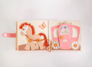 Superventas DIY princesa Dress-Up Montessori juguetes divertido fieltro ocupado libro niño educación temprana regalo educativo niños personalizados - Product Image 4