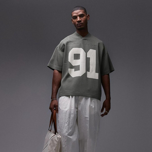 Camiseta de Fútbol Reversible Ecológica para Hombre, Verano, Talla Grande, Estilo Retro, Precio Económico, Secado Rápido, Transpirable, Venta al Por Mayor de Fábrica - Product Image 5