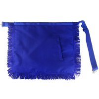 Tablier de Maître Maçon Vintage, Compas et Équerre en Cuir, Broderie en Tissu Chenille, Lumineux à LED, pour Loge Bleue, Régalia Maçonnique
