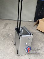 Grande boîte à outils en Aluminium, mallette de transport en mousse, couleur argent, étui personnalisé avec roues, vente en gros
