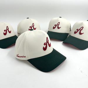 หมวกแก๊ปเบสบอล5แผงปักลายพัฟ3D สไตล์สปอร์ตทั่วไปแบบกำหนดได้เอง - Product Image 3