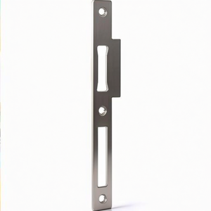 <b>Door</b> <b>Plate</b> Edelstahl 24 X 216 mm B 9000 Lappenschlieblech DIN Links BKS - Product Image 3