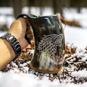 Cuerno para beber vikingo hecho a mano antiguo India mejor taza de cerveza de cuerno 2024 taza de cuerno vikingo para artículos para bebidas decoración del hogar y la Oficina - Product Image 5
