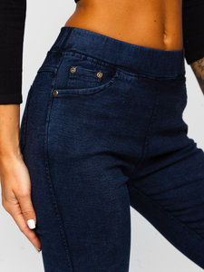 กางเกงเลกกิ้งเอวสูงสำหรับผู้หญิงผ้าถักสแปนเด็กซ์โพลีเอสเตอร์สวมใส่สบายเนื้อผ้ายืดระบายอากาศได้ดีดีไซน์เซ็กซี่ - Product Image 4