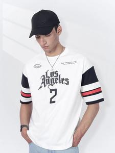 T-shirt de fitness 100% coton pour hommes coupe décontractée tour de cou côtelé tissu en jersey doux Style décontracté mode solide citation inspirante - Product Image 2