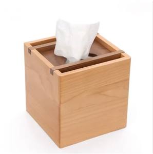 Caja de pañuelos de madera de estilo moderno de lujo hecha a mano, resina y Metal brillante pulido para uso doméstico y hotelero, precio al por mayor - Product Image 1