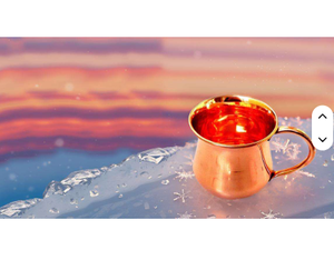 Mule de Moscou en métal pur cuivre tasse à boire thé eau article de cuisine - Product Image 6