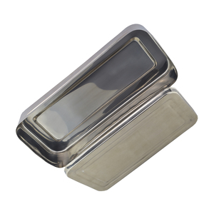 Prix de gros Boîtes de désinfection en acier inoxydable Plateau de traitement creux Couvre Désinfection Carré Boîte creuse chirurgicale - Product Image 4